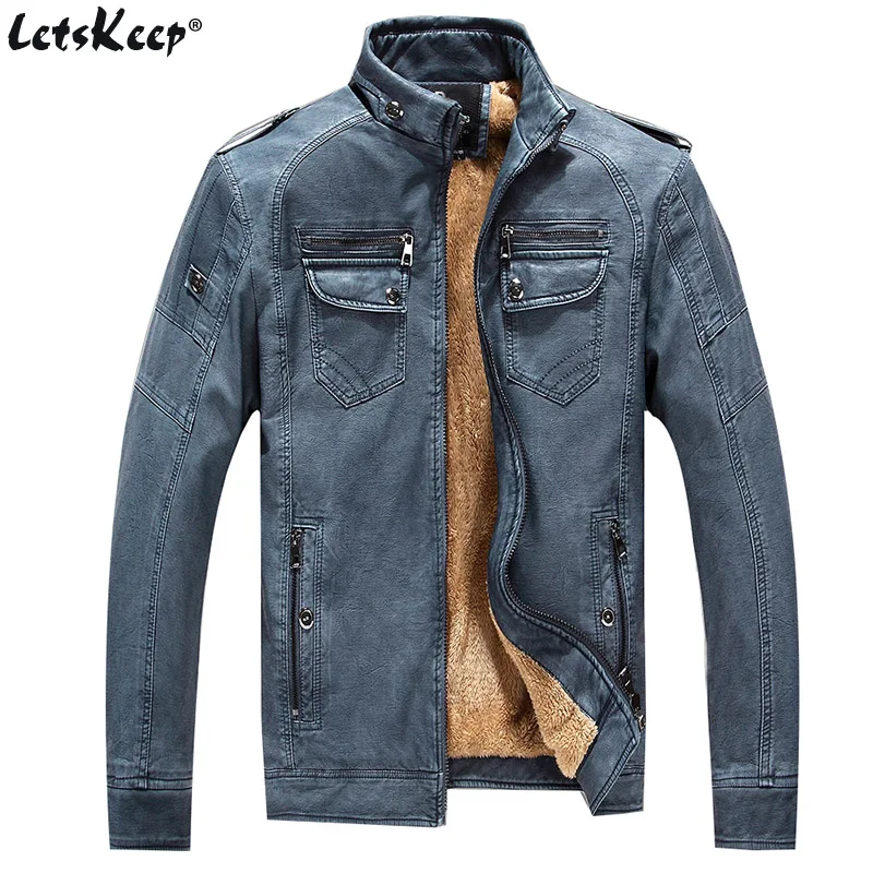 Letskeep winter PU leather jacket men vintage thick motorcycle coats mens thermal fleece male leather jacket soft MA408
Letskeep winter PU leather jacket men vintage thick motorcycle coats mens thermal fleece male leather jacket soft MA408