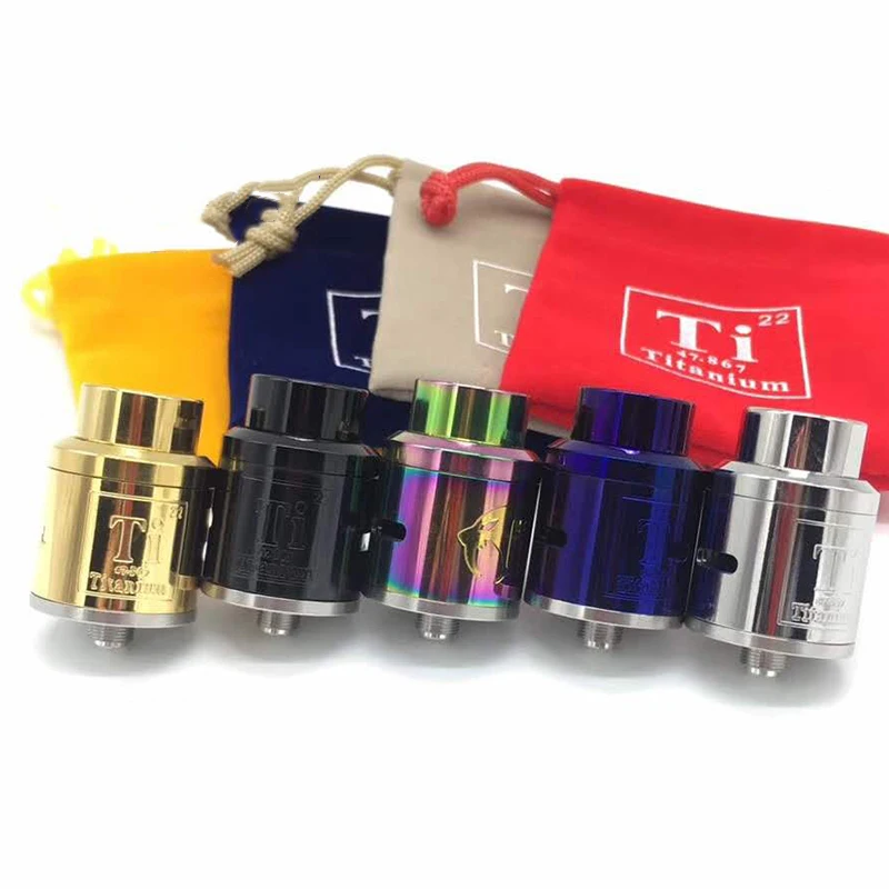 Новый SUB TWO Titanium Goan V1.5 RDA Rebuildable Dripping Регулируемый атомайзер 24 мм diamater 510 нить