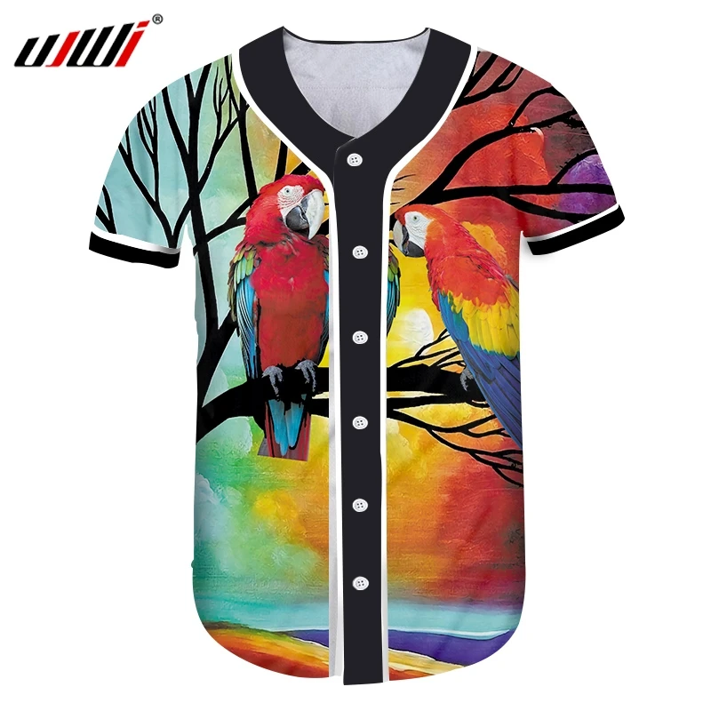 UJWI Man New Button T-shirt 3D Printing Red Parrot Summer personality Plus Size 6XL Garment Unisex Sweatshirts
UJWI Man New Button T-shirt 3D Printing Red Parrot Summer personality Plus Size 6XL Garment Unisex Sweatshirts