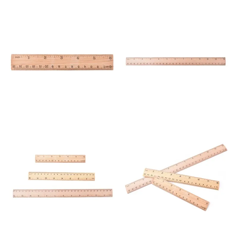 15cm 20cm 30cm Wooden Ruler Metric Rule Precision Double Sided Measuring Tool Learning office Stationery High Quality
15cm 20cm 30cm Wooden Ruler Metric Rule Precision Double Sided Measuring Tool Learning office Stationery High Quality