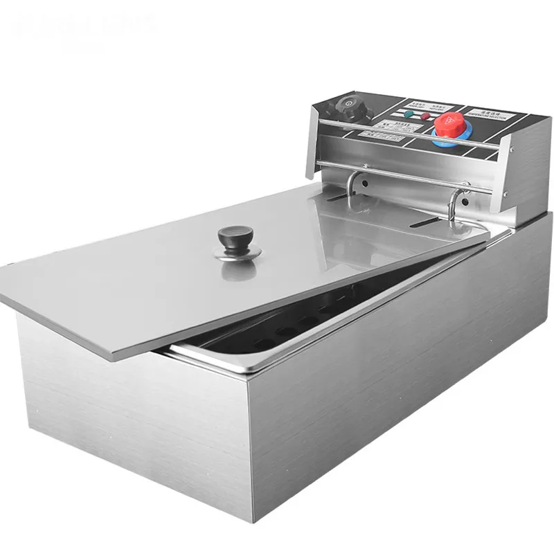 Electric Deep Fryers Commercial single - cylinder electric blast furnace 12L capacity frying pan French fries potato tower crane
Electric Deep Fryers Commercial single - cylinder electric blast furnace 12L capacity frying pan French fries potato tower crane