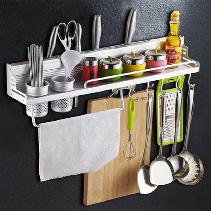 Space Aluminum Kitchen Storage Holder Multifunction Punch Free Nailless Stainless Steel Wall-mounted with Guardrail Knife Rack
Space Aluminum Kitchen Storage Holder Multifunction Punch Free Nailless Stainless Steel Wall-mounted with Guardrail Knife Rack