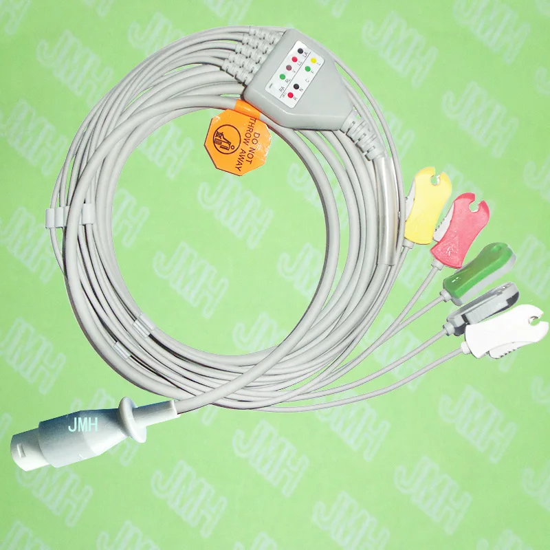 Defibrillate moment,Compatible with 8pin Philips(HP) patient ECG/EKG monitor the cable and 5 lead clip leadwires,IEC or AHA.
Defibrillate moment,Compatible with 8pin Philips(HP) patient ECG/EKG monitor the cable and 5 lead clip leadwires,IEC or AHA.