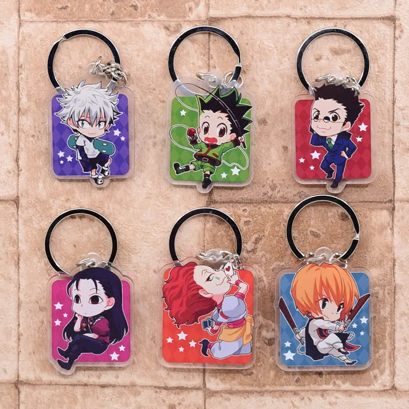 New hunter x Hunter Key Ring Cute Anime Key Chain Pendant Cartoon Accessories Keyring HXH
New hunter x Hunter Key Ring Cute Anime Key Chain Pendant Cartoon Accessories Keyring HXH