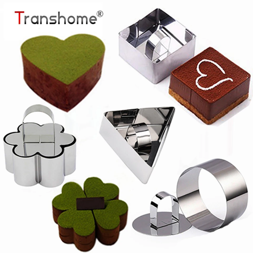 Transhome Cupcake Mold Stainless Steel Mousse Ring Confectionery Tool/Mold Bakeware Tools Baking Tools For Cakes Baking Dish
Transhome Cupcake Mold Stainless Steel Mousse Ring Confectionery Tool/Mold Bakeware Tools Baking Tools For Cakes Baking Dish