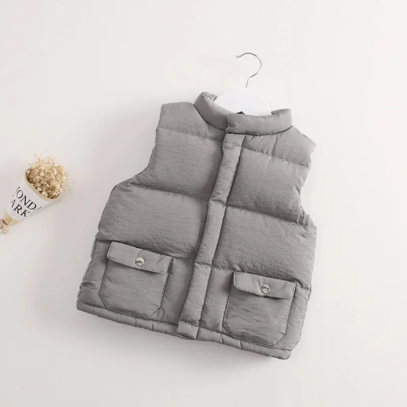 Kids Vest Outerwear Baby Solid Color Waistcoat 2-9 Years 2017 Autumn Winter Girls Boys Vests Children's Down Cotton Warm Vest
Kids Vest Outerwear Baby Solid Color Waistcoat 2-9 Years 2017 Autumn Winter Girls Boys Vests Children's Down Cotton Warm Vest