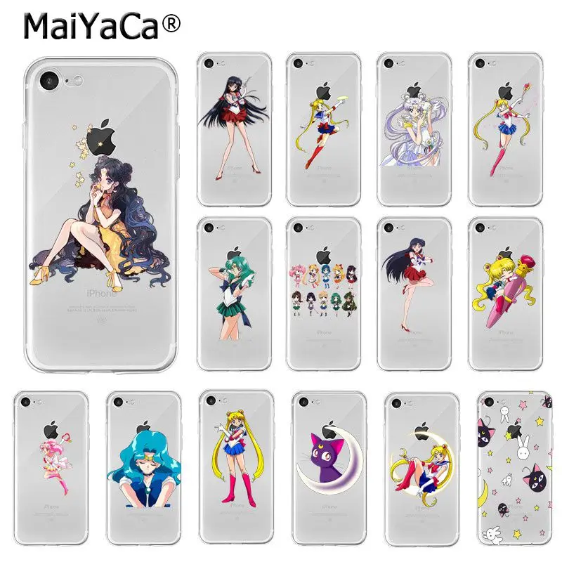 MaiYaCa аниме Сейлор Мун Девушка ТПУ мягкий чехол для телефона iPhone X XS MAX 6 6s 7 7plus 8 8Plus 5