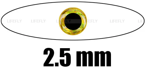 2.5mm 3D Gold / Wholesale 1200 Soft Molded 3D Holographic Fish Eyes, Fly Tying, Jig, Lure Making
2.5mm 3D Gold / Wholesale 1200 Soft Molded 3D Holographic Fish Eyes, Fly Tying, Jig, Lure Making