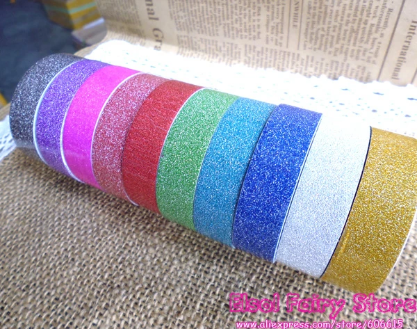 Wholesale( 20pcs/lot ) NEW Lovelyself-adhesive Gift Glittery Shiny Tape for Party Favor Bag Candy Box Wedding Decoration
Wholesale( 20pcs/lot ) NEW Lovelyself-adhesive Gift Glittery Shiny Tape for Party Favor Bag Candy Box Wedding Decoration