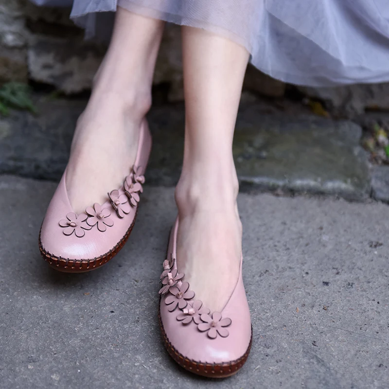 Artmu Original 2019 Spring New Sweet Flowers Women Shoes Shallow Sheepskin Flat Handmade Genuine Leather Flats 190-73
Artmu Original 2019 Spring New Sweet Flowers Women Shoes Shallow Sheepskin Flat Handmade Genuine Leather Flats 190-73