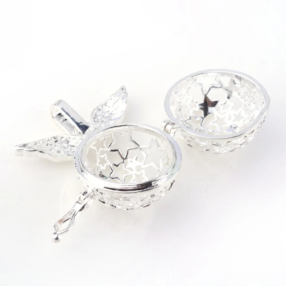 Hollow Round Brass Cage Rack Plating Pendants with Wing,Silver Color,For Chime Ball Pendant Necklaces Making
Hollow Round Brass Cage Rack Plating Pendants with Wing,Silver Color,For Chime Ball Pendant Necklaces Making