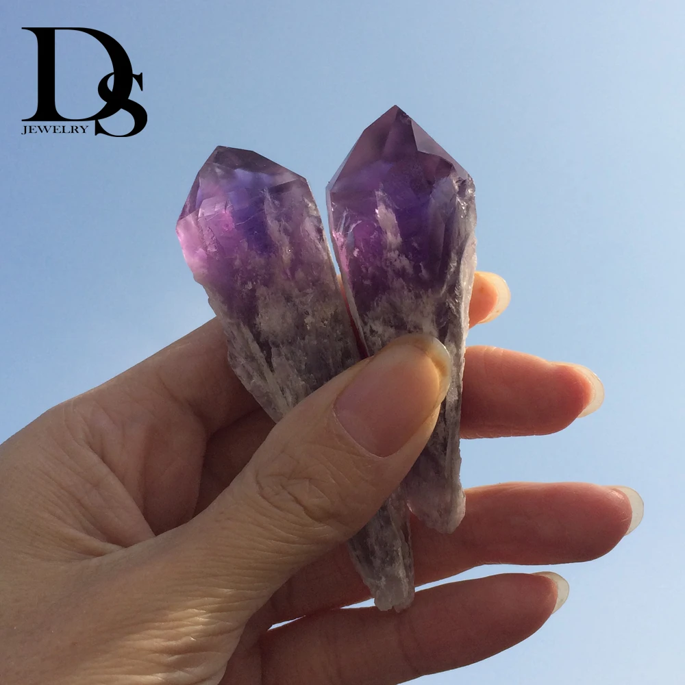 2 pcs Natural Amethyst Skeletal Quartz Point Crystal Cluster Wands Uruguay Healing Specimen natural stones
2 pcs Natural Amethyst Skeletal Quartz Point Crystal Cluster Wands Uruguay Healing Specimen natural stones