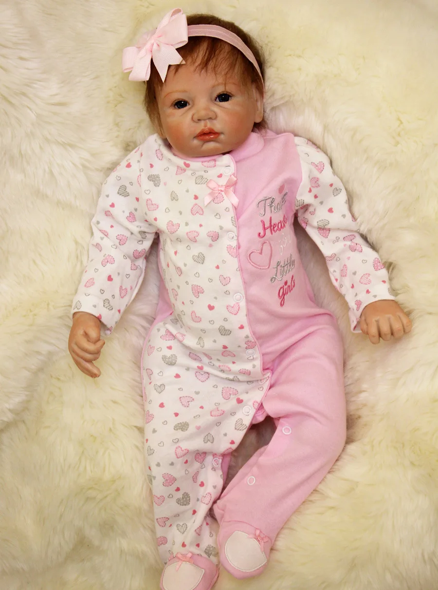 22 inch Reborn Baby GIRL Realistic Newborn Dolls Silicone Teaching Doll for Kindergarten, early childhood education center
22 inch Reborn Baby GIRL Realistic Newborn Dolls Silicone Teaching Doll for Kindergarten, early childhood education center
