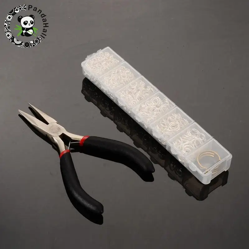 Flat Nose Pliers/1Box Iron Close but Unsoldered Jump Rings/Assistant Tool Brass Rings DIY Jewelry Beading Tools Set Equipments
Flat Nose Pliers/1Box Iron Close but Unsoldered Jump Rings/Assistant Tool Brass Rings DIY Jewelry Beading Tools Set Equipments