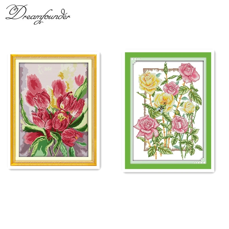 Pink tulip cross stitch kit aida 14ct 11ct count printed canvas stitches embroidery DIY handmade needlework
Pink tulip cross stitch kit aida 14ct 11ct count printed canvas stitches embroidery DIY handmade needlework