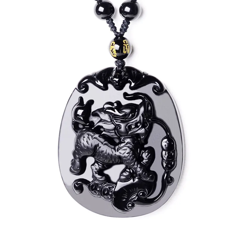 Drop Shipping Obsidian Kirin Pendant Wholesale Black A Obsidian QiLinXianbao Amulet Necklace Men Fine Crystal Jewelry
Drop Shipping Obsidian Kirin Pendant Wholesale Black A Obsidian QiLinXianbao Amulet Necklace Men Fine Crystal Jewelry