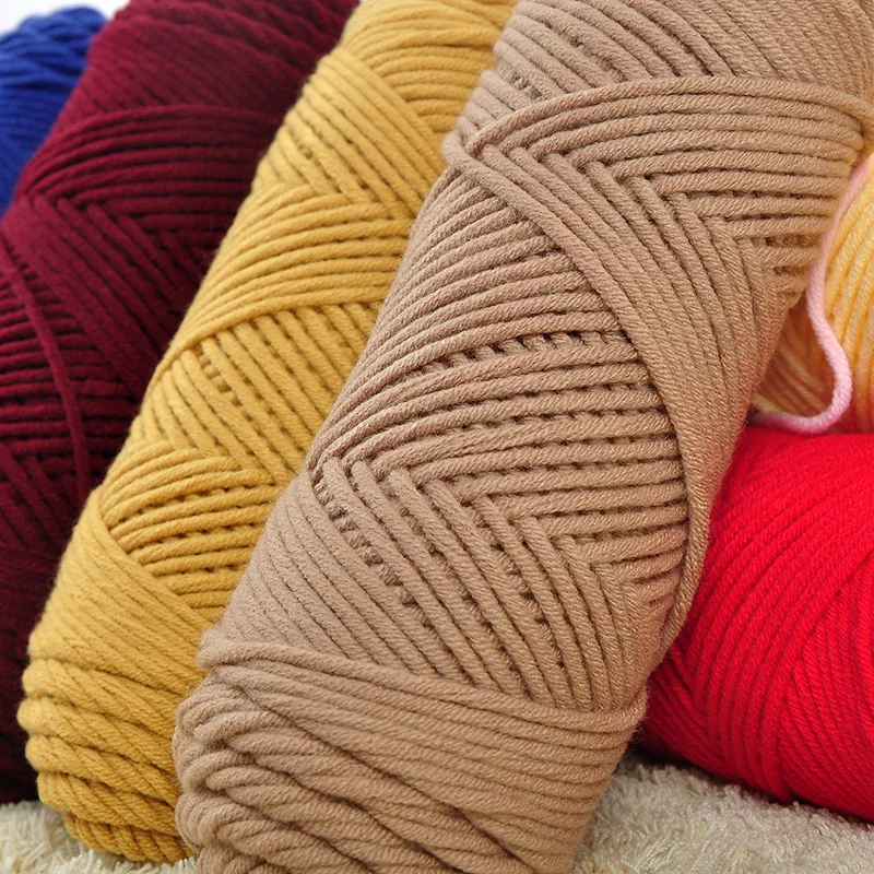 3 Pcs / Lot Natural Soft Silk Milk Cotton Yarn Thick Yarn For hand Knitting Baby Wool crochet scarf coat Sweater weave thread
3 Pcs / Lot Natural Soft Silk Milk Cotton Yarn Thick Yarn For hand Knitting Baby Wool crochet scarf coat Sweater weave thread