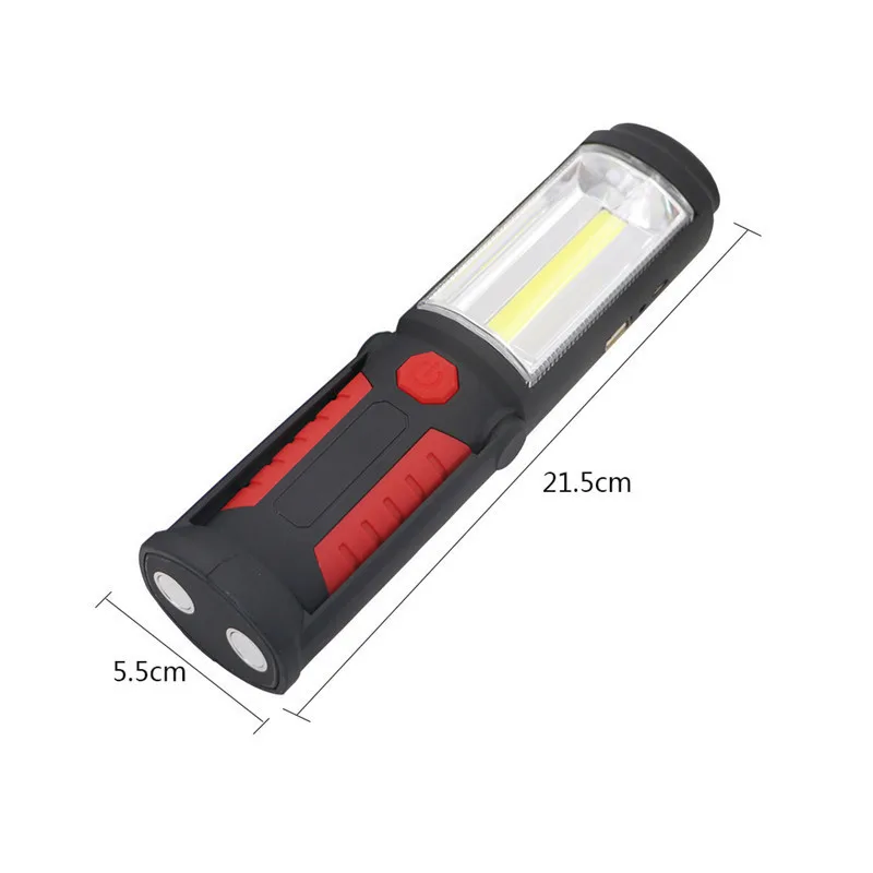 2 Modes Portable COB LED USB Rechargeable Work Light Lamp Flashlight With Magnet Hanging Hook For Outdoor Car Repair Sport Light
2 Modes Portable COB LED USB Rechargeable Work Light Lamp Flashlight With Magnet Hanging Hook For Outdoor Car Repair Sport Light