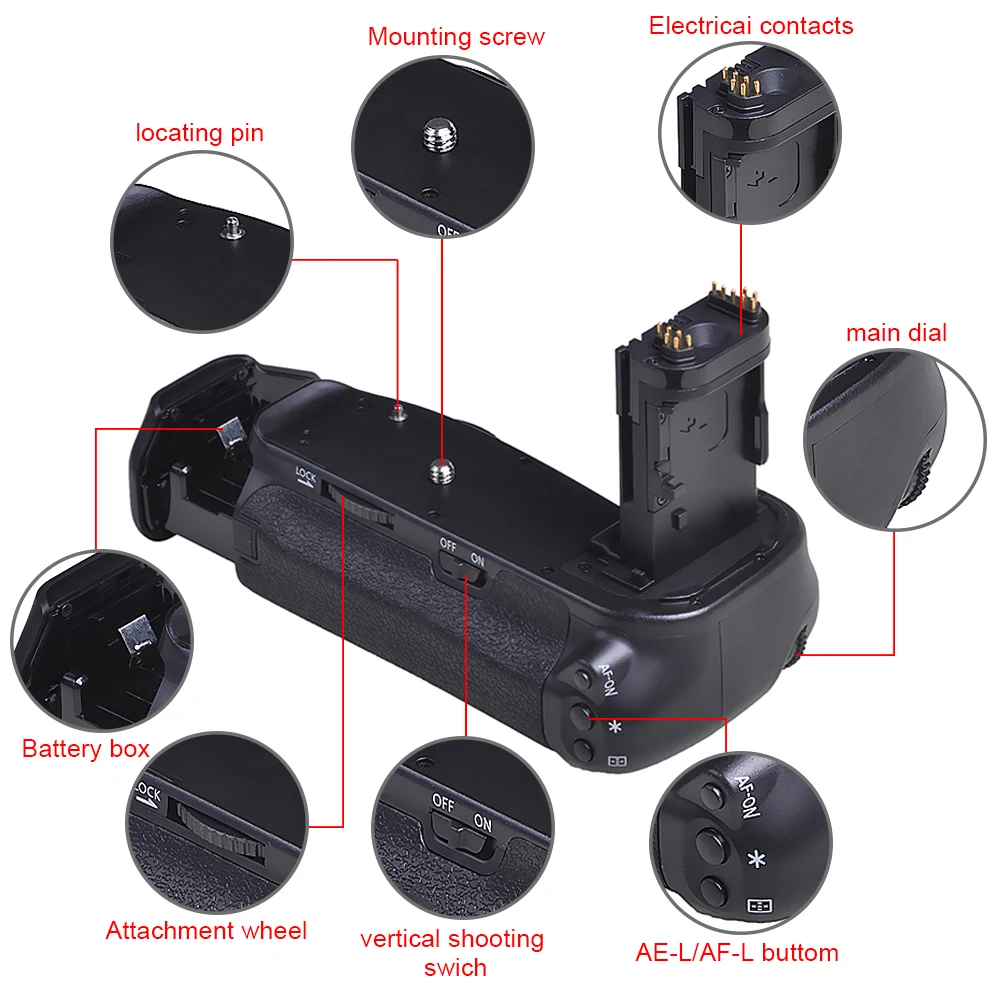 Аккумулятор для зеркальной камеры Canon EOS 6D|Батарейные ручки| |