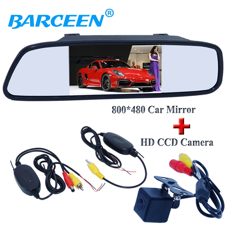 HD ccd car rearview camera 170 angle +4.3" car parking mirror +wireless receiver transmitting waterproof for various cars
HD ccd car rearview camera 170 angle +4.3" car parking mirror +wireless receiver transmitting waterproof for various cars