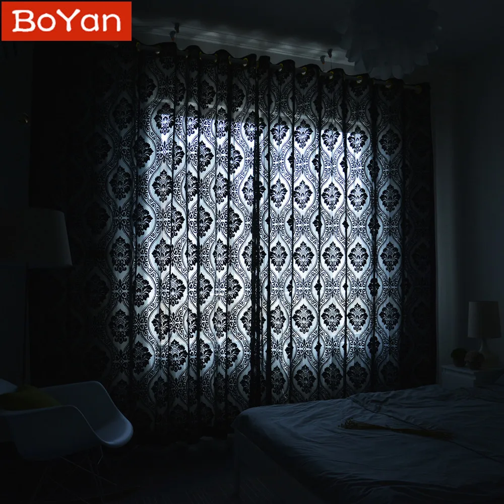 Latest Elegant Black Flocking Solid Color Curtain for Bedroom Shade for Living Room Window Curtain Salon Home Decor Blue Cortina
Latest Elegant Black Flocking Solid Color Curtain for Bedroom Shade for Living Room Window Curtain Salon Home Decor Blue Cortina