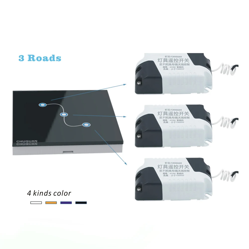 Smart Home EU/UK Touch Switch LED Wall Light Switch 110-240V 3 Gang 3 Way Waterproof Crystal Tempered Glass Panels
Smart Home EU/UK Touch Switch LED Wall Light Switch 110-240V 3 Gang 3 Way Waterproof Crystal Tempered Glass Panels