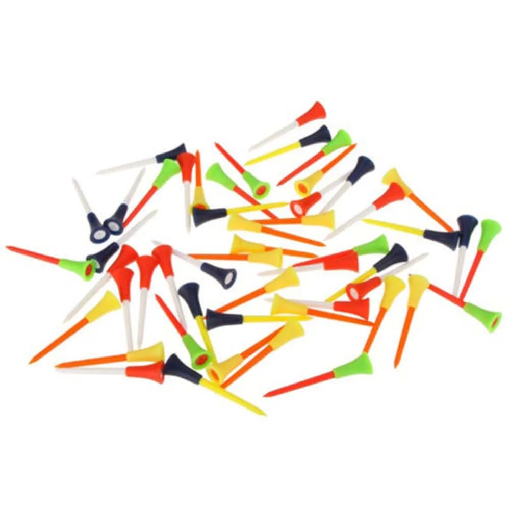 Hot Sale 50 Pcs Multi Color Plastic Golf Tees 72mm Durable Rubber Cushion Top Golf Tee HU Golf Tee Golf Accessories
Hot Sale 50 Pcs Multi Color Plastic Golf Tees 72mm Durable Rubber Cushion Top Golf Tee HU Golf Tee Golf Accessories