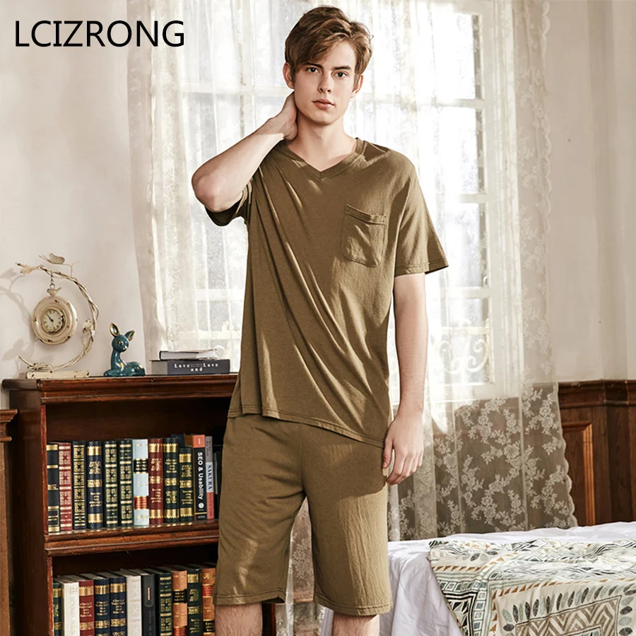 Leisure Classic Men Sleepwear Sets Elasticity Oversized 3XL Pajama Sets Home Clothing T-shirt + Shorts Nightwear Nightgown Sets
Leisure Classic Men Sleepwear Sets Elasticity Oversized 3XL Pajama Sets Home Clothing T-shirt + Shorts Nightwear Nightgown Sets