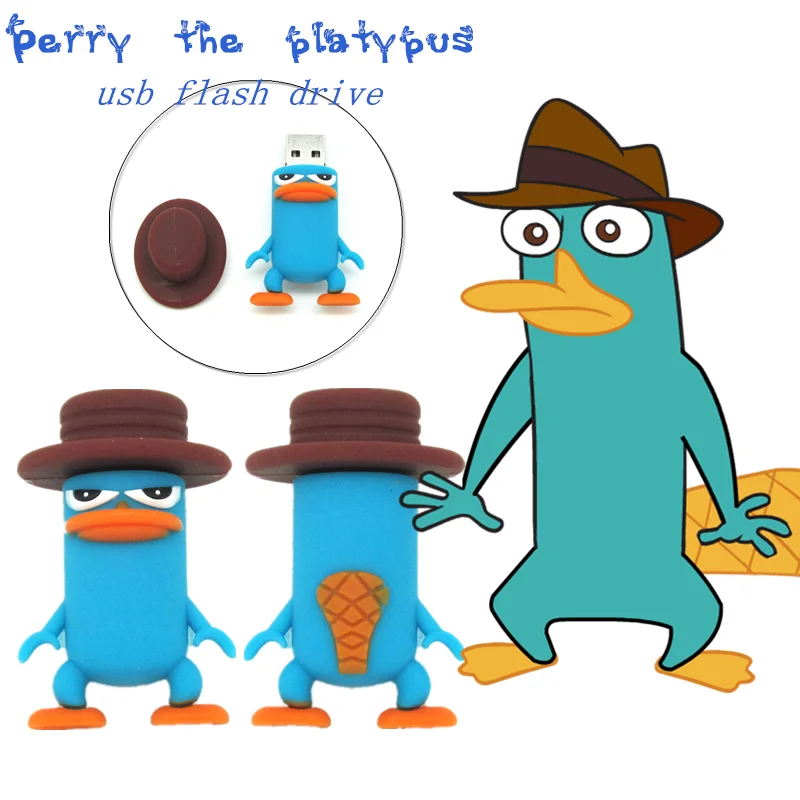 Funny Lovely Perry the Platypus Shape usb flash drive 4G 8G 16G 32G pendrive usb2.0 memory stick personalized gift
Funny Lovely Perry the Platypus Shape usb flash drive 4G 8G 16G 32G pendrive usb2.0 memory stick personalized gift