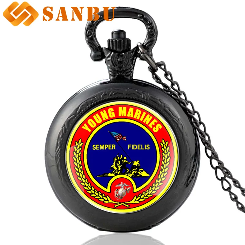 Новые модные кварцевые карманные часы US Marines, мужские черные часы USMC с подвеской, ожерелье, часы, подарок на День Независимости
Новые модные кварцевые карманные часы US Marines, мужские черные часы USMC с подвеской, ожерелье, часы, подарок на День Независимости