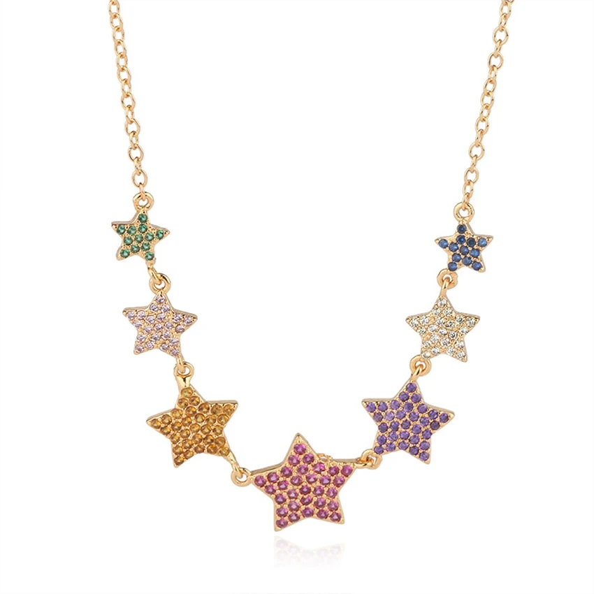 Lovely Cute Star Necklace Cubic Zirconia Crystal Metal Gold Necklace for Women Girls Best Friends Fashion Jewelry
Lovely Cute Star Necklace Cubic Zirconia Crystal Metal Gold Necklace for Women Girls Best Friends Fashion Jewelry