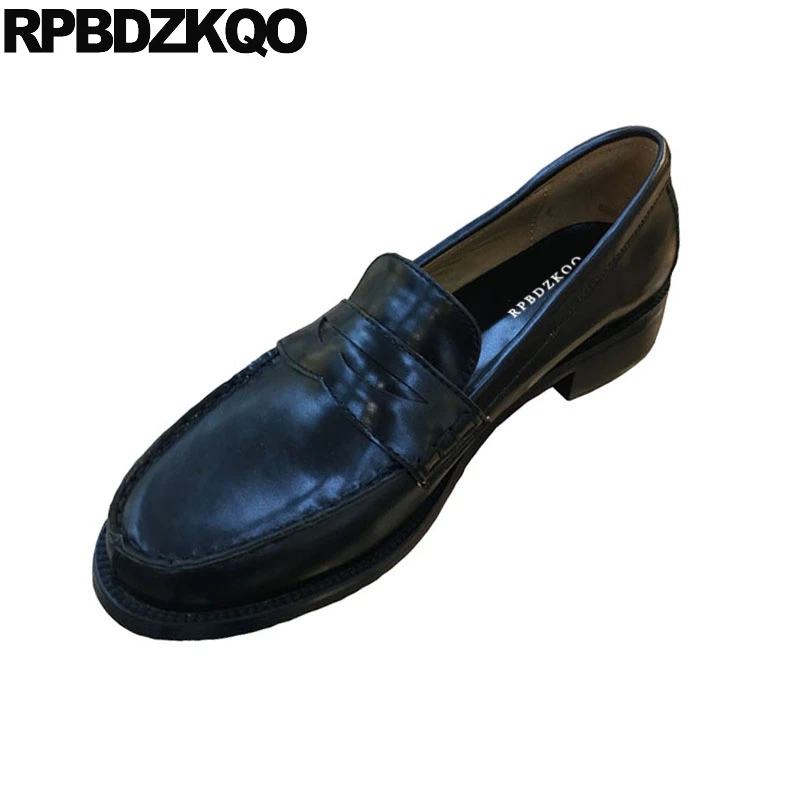 Loafers China Designer Shoes Women Luxury 2021 Female Black Brand Flats Round Toe Ladies Patent Leather Chinese High Quality | Обувь