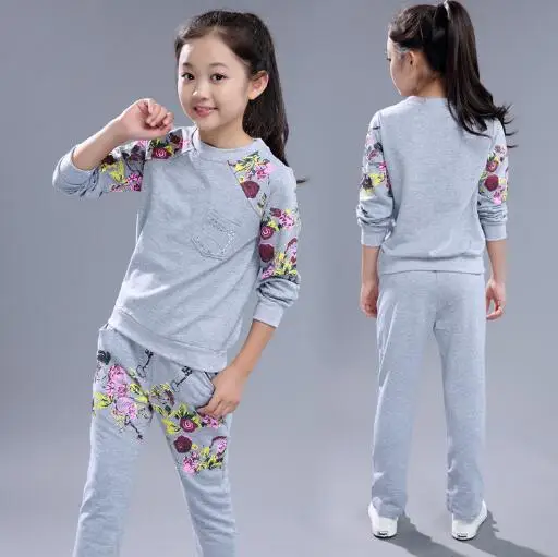 Children Tracksuits Costume Cotton Spring /Autumn Sportswear Outfits Girls Long Sleeve Sports Suits Kids Clothing Sets 5-14 Year
Children Tracksuits Costume Cotton Spring /Autumn Sportswear Outfits Girls Long Sleeve Sports Suits Kids Clothing Sets 5-14 Year