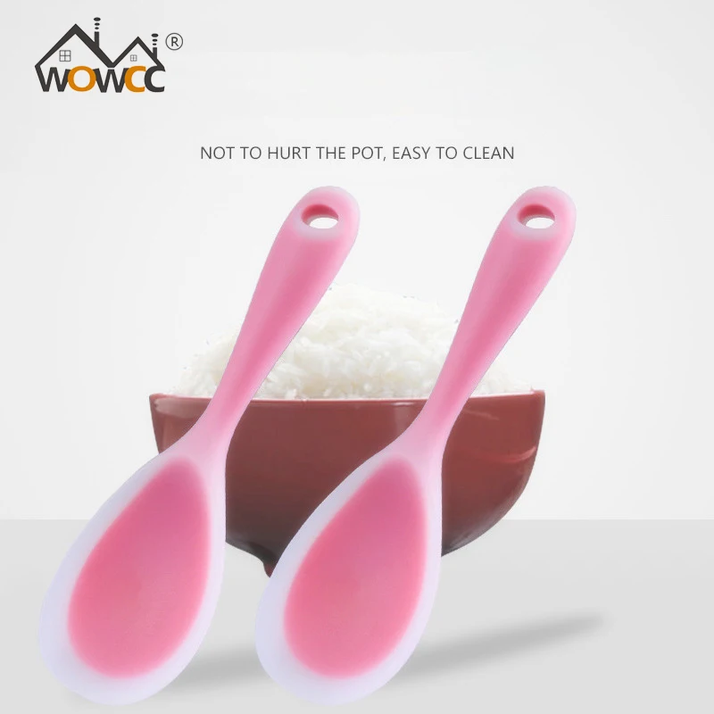 WOWCC 1pc Non Stick Rice Spoon Creative Silicone Spoon Sushi Scoop Household Kitchen Accessories Cooking Tools
WOWCC 1pc Non Stick Rice Spoon Creative Silicone Spoon Sushi Scoop Household Kitchen Accessories Cooking Tools