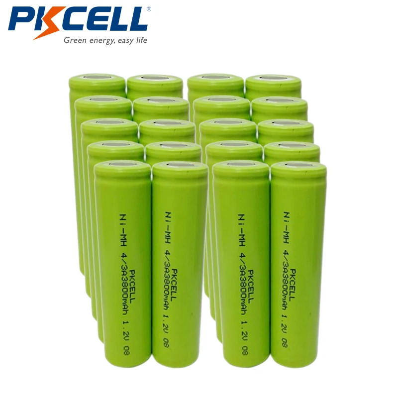 20pcs PKCELL 17670 4/3A NiMH Rechargeable Battery 3800mAh 1.2V NI-MH Industrail Battery for Electrical tools/Emergency lights
20pcs PKCELL 17670 4/3A NiMH Rechargeable Battery 3800mAh 1.2V NI-MH Industrail Battery for Electrical tools/Emergency lights
