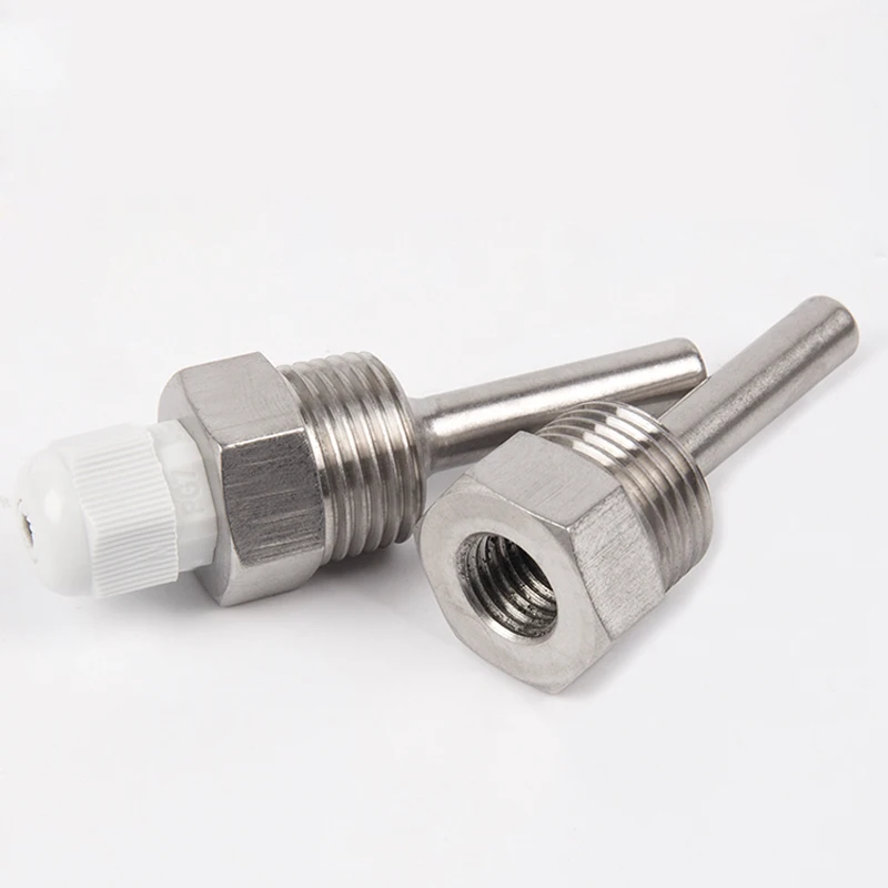 Наружный диаметр 12 мм Thermowell 22/80/130 резьба 1/2 дюйма (DN15) нержавеющая сталь 304