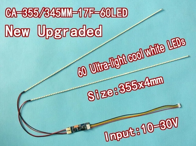 Free shipping 17'' 355mm Adjustable brightness led backlight strip kit,Update 17inch LCD ccfl panel to LED backlight
Free shipping 17'' 355mm Adjustable brightness led backlight strip kit,Update 17inch LCD ccfl panel to LED backlight