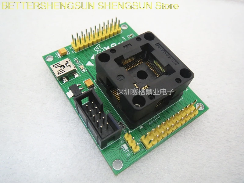 EPM3032A EPM3064 QFP44 IC, тестовое сиденье, сиденье для горелки, сиденье для программирования
EPM3032A EPM3064 QFP44 IC, тестовое сиденье, сиденье для горелки, сиденье для программирования
