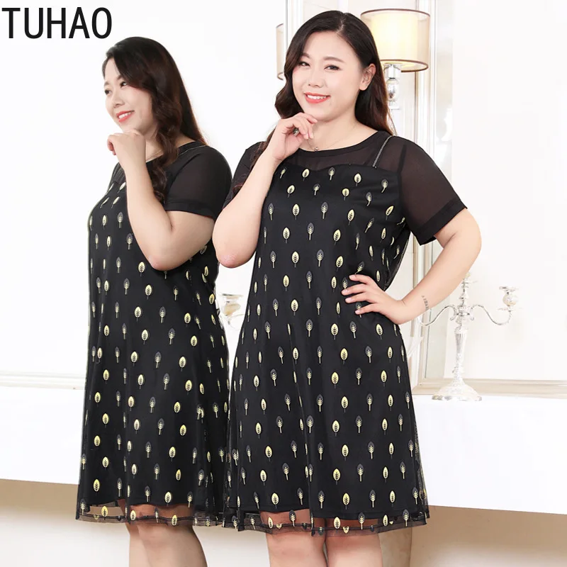 TUHAO размера плюс 10XL 9XL 8XL Платье До Колена женская одежда летнее черное кружевное платье элегантные офисные вечерние платья
TUHAO размера плюс 10XL 9XL 8XL Платье До Колена женская одежда летнее черное кружевное платье элегантные офисные вечерние платья