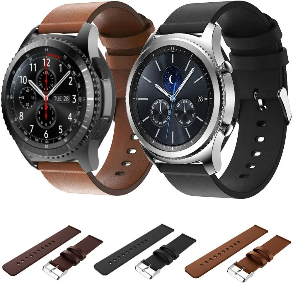 Genuine Leather Band For Samsung Gear S3 Frontier/Classic Smart Watch Replacement Bracelet Strap Watchband For Galaxy Watch 46mm
Genuine Leather Band For Samsung Gear S3 Frontier/Classic Smart Watch Replacement Bracelet Strap Watchband For Galaxy Watch 46mm