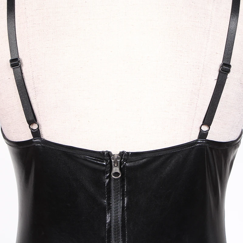 New Black Long Catsuit Overalls Rock Outfit High Quality Vinyl Straps Zipper Back Skinny Romper Sexy Jumpsuit
New Black Long Catsuit Overalls Rock Outfit High Quality Vinyl Straps Zipper Back Skinny Romper Sexy Jumpsuit