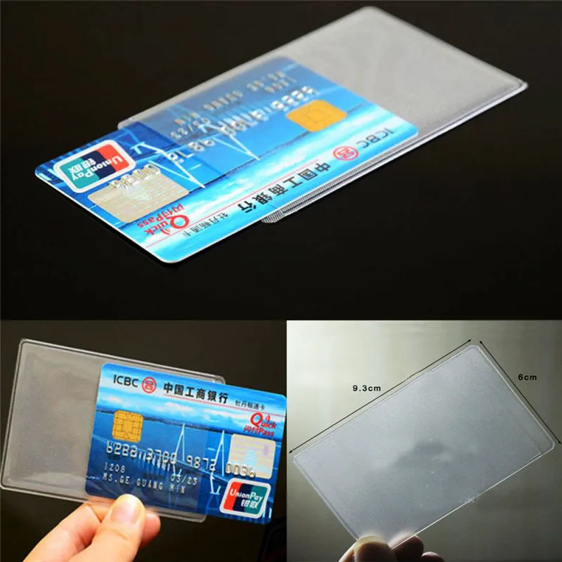 10 Pcs/Set Durable PVC Id Card Holders Waterproof Dustproof Transparent Plastic Card id Holders Case Cards Card Protector
10 Pcs/Set Durable PVC Id Card Holders Waterproof Dustproof Transparent Plastic Card id Holders Case Cards Card Protector
