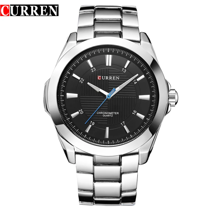 

CURREN часы Топ бренд класса люкс Классический Бизнес Кварцевые Мужские наручные часы браслет из нержавеющей стали мужские часы Montre Homme Relojes
