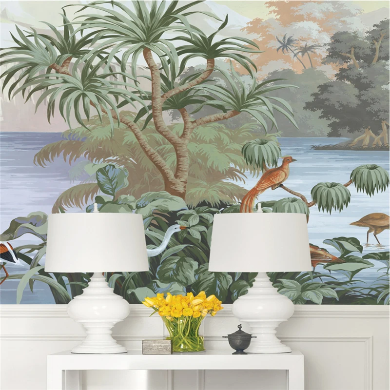 beibehang Custom 3d wall paper hand drawn European primitive jungle flowers and birds wallpaper background wall decoration
beibehang Custom 3d wall paper hand drawn European primitive jungle flowers and birds wallpaper background wall decoration