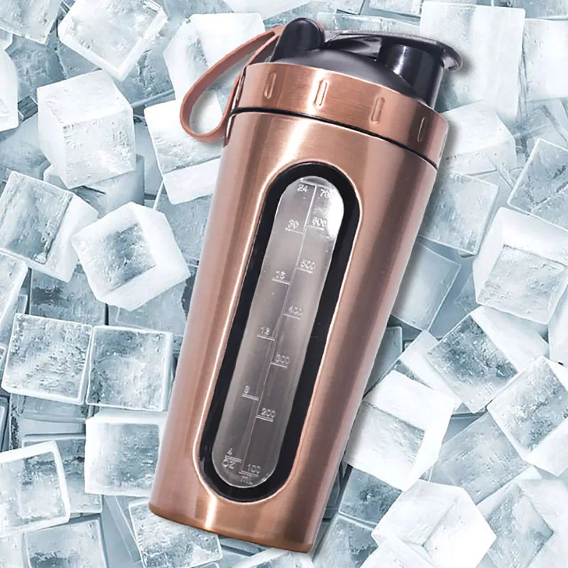 700m/28OZ Stainless Steel Shaker Bottle with Whisk Ball Whey Protein Water Bottle Leakproof Gym Mixer Sports Shaker with Win
700m/28OZ Stainless Steel Shaker Bottle with Whisk Ball Whey Protein Water Bottle Leakproof Gym Mixer Sports Shaker with Win