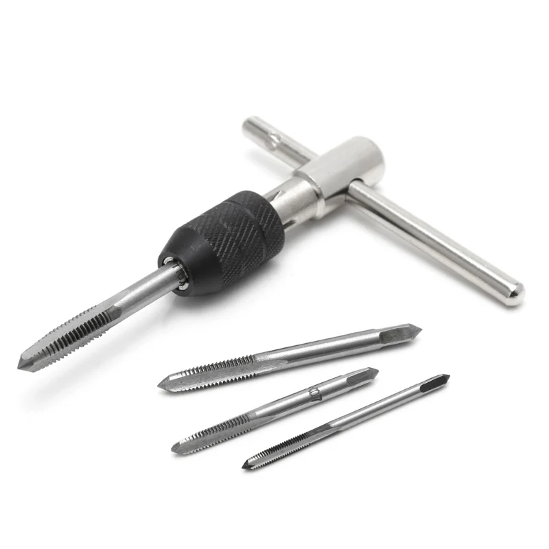 5pcs/Set T Type Machine Hand Screw Thread Taps Reamer M3/M4/M5/M6 Tap Set With Twist Drill Bits And Wrench
5pcs/Set T Type Machine Hand Screw Thread Taps Reamer M3/M4/M5/M6 Tap Set With Twist Drill Bits And Wrench