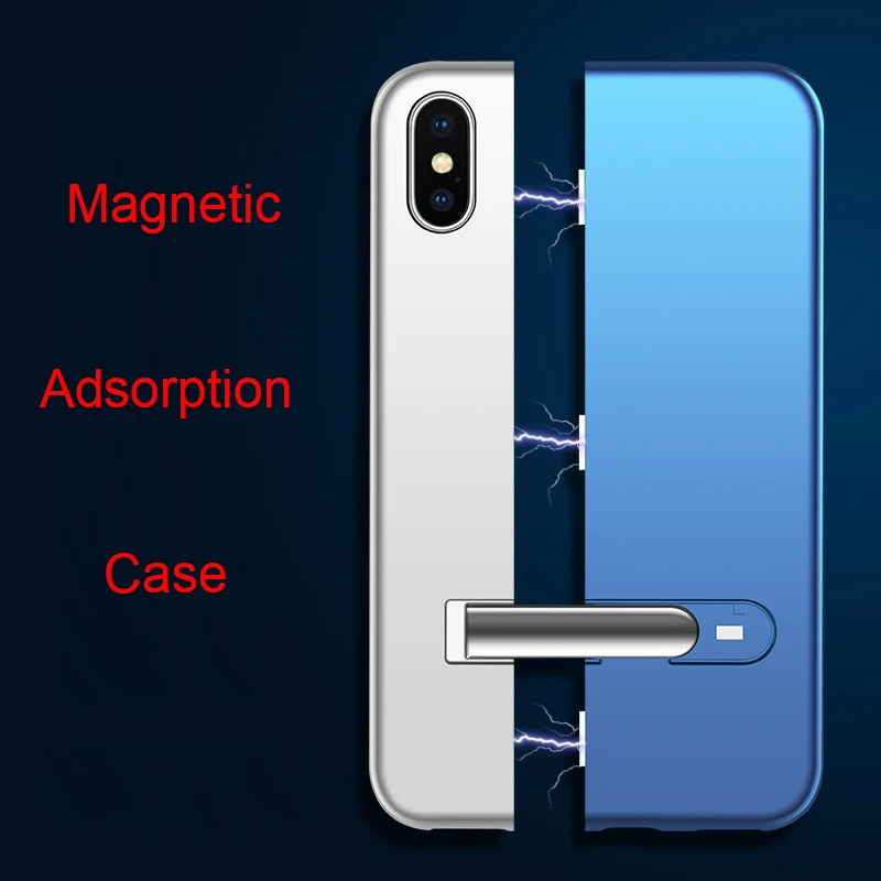 360 Magnetic Adsorption Case for iphone XS Max High-end PC Back Cover for iphone XR XS X 8 7 6 6S Plus Magnetic Kickstand Case
360 Magnetic Adsorption Case for iphone XS Max High-end PC Back Cover for iphone XR XS X 8 7 6 6S Plus Magnetic Kickstand Case
