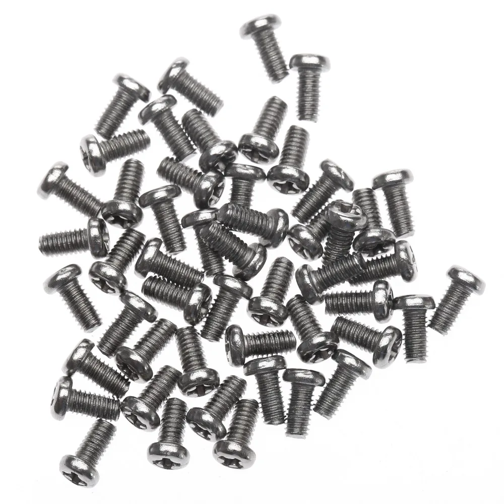 50 шт. M2.5 Phillip плотная винты и болты M2.5x5mm Сталь нитки компьютер чехол гайка
