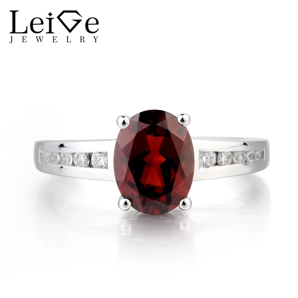 Leige Jewelry Garnet Wedding Ring Natural Red Garnet Ring January Birthstone Oval Cut Red Gemstone 925 Sterling Silver Gifts
Leige Jewelry Garnet Wedding Ring Natural Red Garnet Ring January Birthstone Oval Cut Red Gemstone 925 Sterling Silver Gifts
