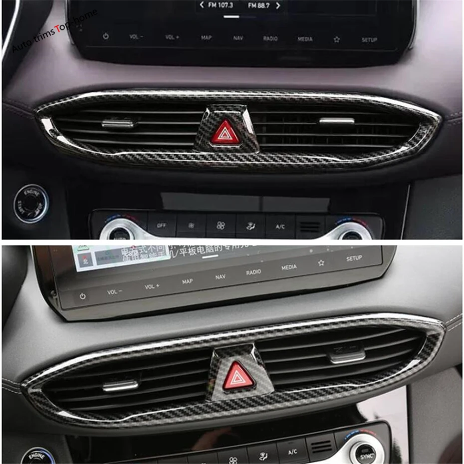 Center Warning Lights Air Conditioning Outlet Vent Cover Trim Fit For Hyundai Santa Fe 2019 -2021 Interior Mouldings ABS
Center Warning Lights Air Conditioning Outlet Vent Cover Trim Fit For Hyundai Santa Fe 2019 -2021 Interior Mouldings ABS